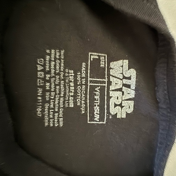 Star Wars chewbacca men’s tee‎ shirt size Large. Short sleeve black with … - Picture 3 of 3